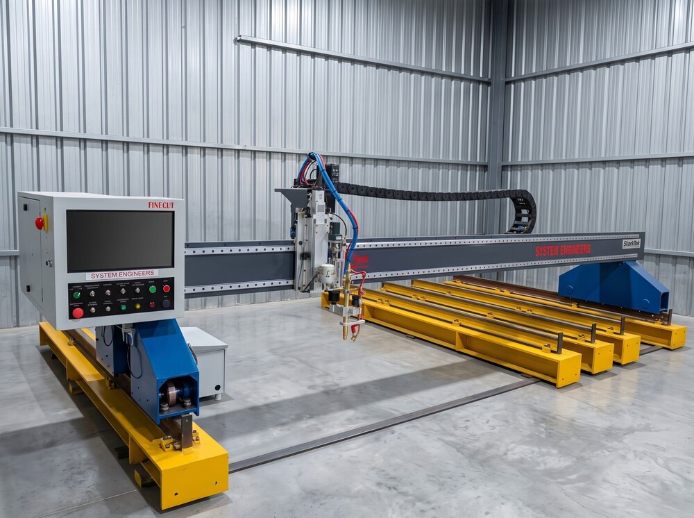 Starktek Cnc Gas Oxyfuel Cutting Machine - Material: Stainless Steel