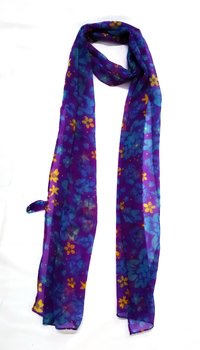 Flower Printed Chiffon Stole