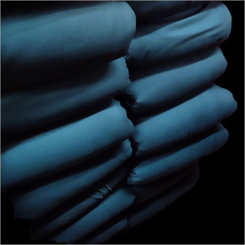 Dyed Rayon Fabric - 44 Inch Width, Blue | Washable, Plain Pattern, Ideal for Sarees and Garments
