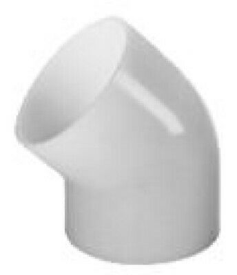 White Pvdf Elbow 45 Deg