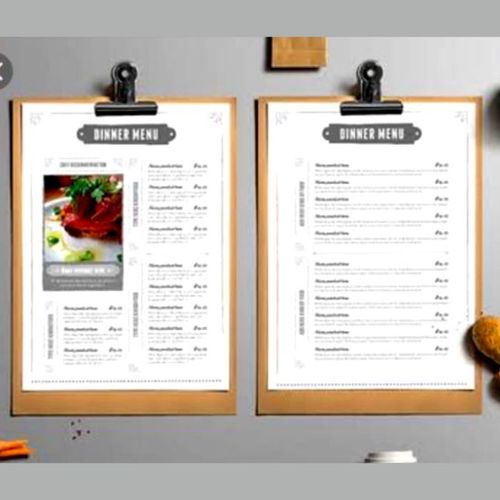 Wooden Board Menu