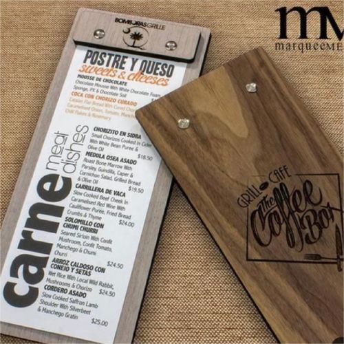Wooden Menu