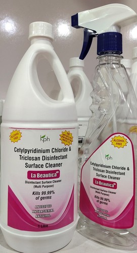 Disinfectant Surface Cleaner Application: Avoid Contact With Eyes