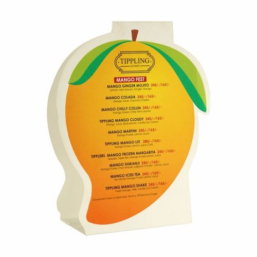 Paper Tent Card For Restaurant
