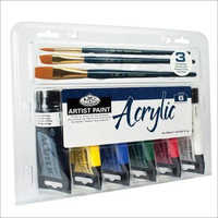 Royal & Langnickel Artist Tube Paint With Bonus Brushes, 75ml, 6-Pack