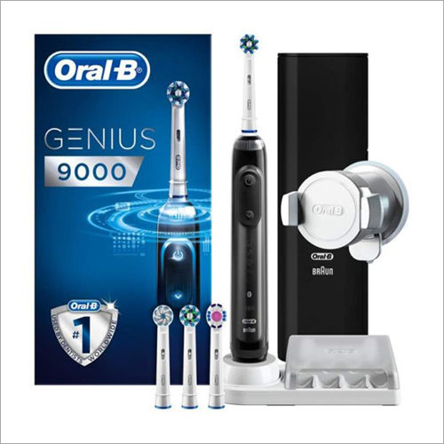 Braun Oral B Genius 9000s Black Electric Toothbrush 4 Brush Heads Genuine Supplier Trader Exporter