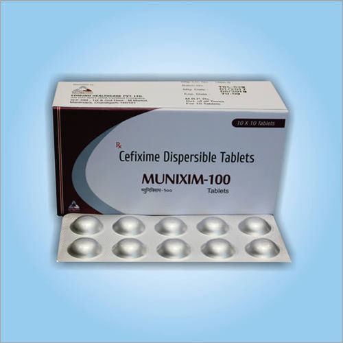 Cefixime निर्जल 100mg फैलाने योग्य गोली