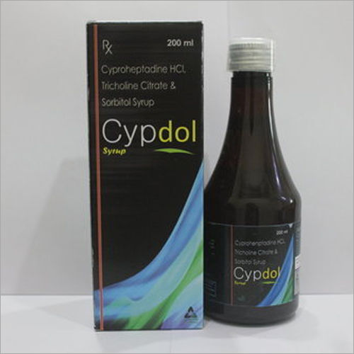 Cyproheptadine HCL Tricholine Citrate 275mg Sorbitol Syrup