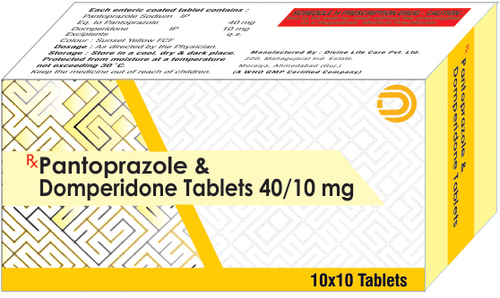 PANTOPRAZOLE & DOMPERIDONE TABLETS 40/10 By DIVINE LIFE CARE PVT. LTD.