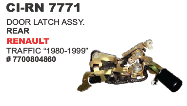 Door Latch Assy Rear Renault