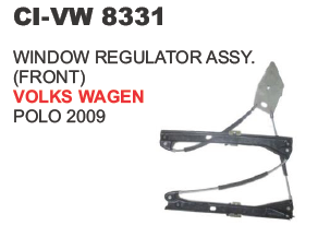 Window Regulator Assy Volks Wagen - Steel, Variable Dimensions, Black | Easy Install, Durable Design, Precise Fitment
