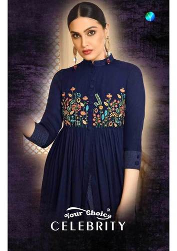 Spring Celebrity Your Choice Rayon Lining Handwork One Piece