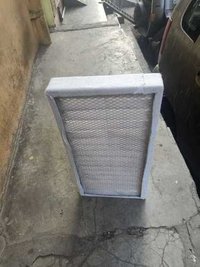 Box Air Filter - Gi Sheet, 450 Mm X 450 Mm X 50 Mm, White Color | New Pre Filter For Dc Motor