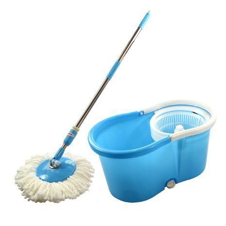 360 Spin Plastic Mop Bucket Trolley