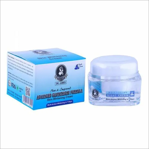 Dr. James Glutathione Skin Whitening Cream - Age Group: After 12 Years Old Age People Can Start Using