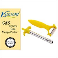Gas Lighter With Mango Peeler