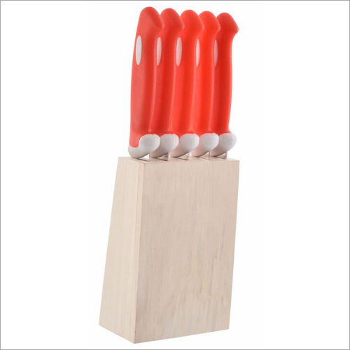 Red 5 In 1 Kitchen Knife