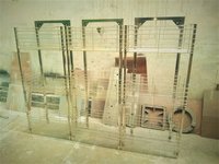 Crockery Rack - Metal, 36 X 18 X 48 Inches | Silver Finish, 3 Shelves, 25 Lbs Capacity Per Shelf, 1 Year Warranty
