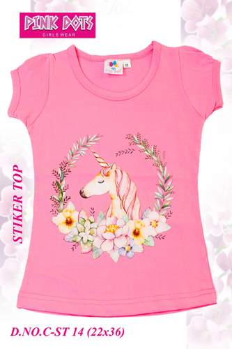 Pink Colour Girls Top