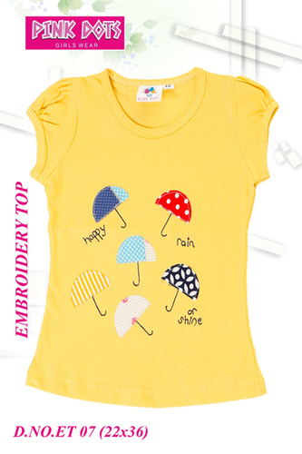 Embroidery Girls Top