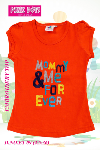 Mommy & Me Forever Embroidery Girls Top
