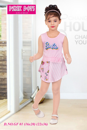 Digital Print Pink Frock