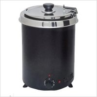 Soup Warmer - 6 Litre Capacity, 300 Watts Power | Black Coated Metal Body, Compact Design