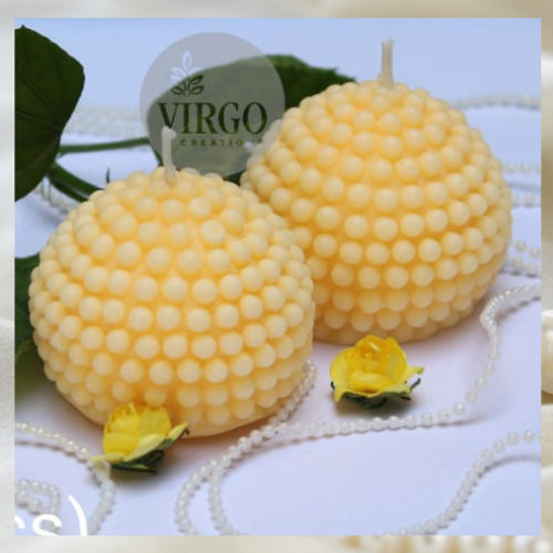 Pearl Ball: Scented Decorative Candle (Set of 2)