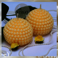 Pearl Ball: Scented Decorative Candle (Set of 2)
