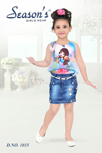 Girls Blue Short Frock