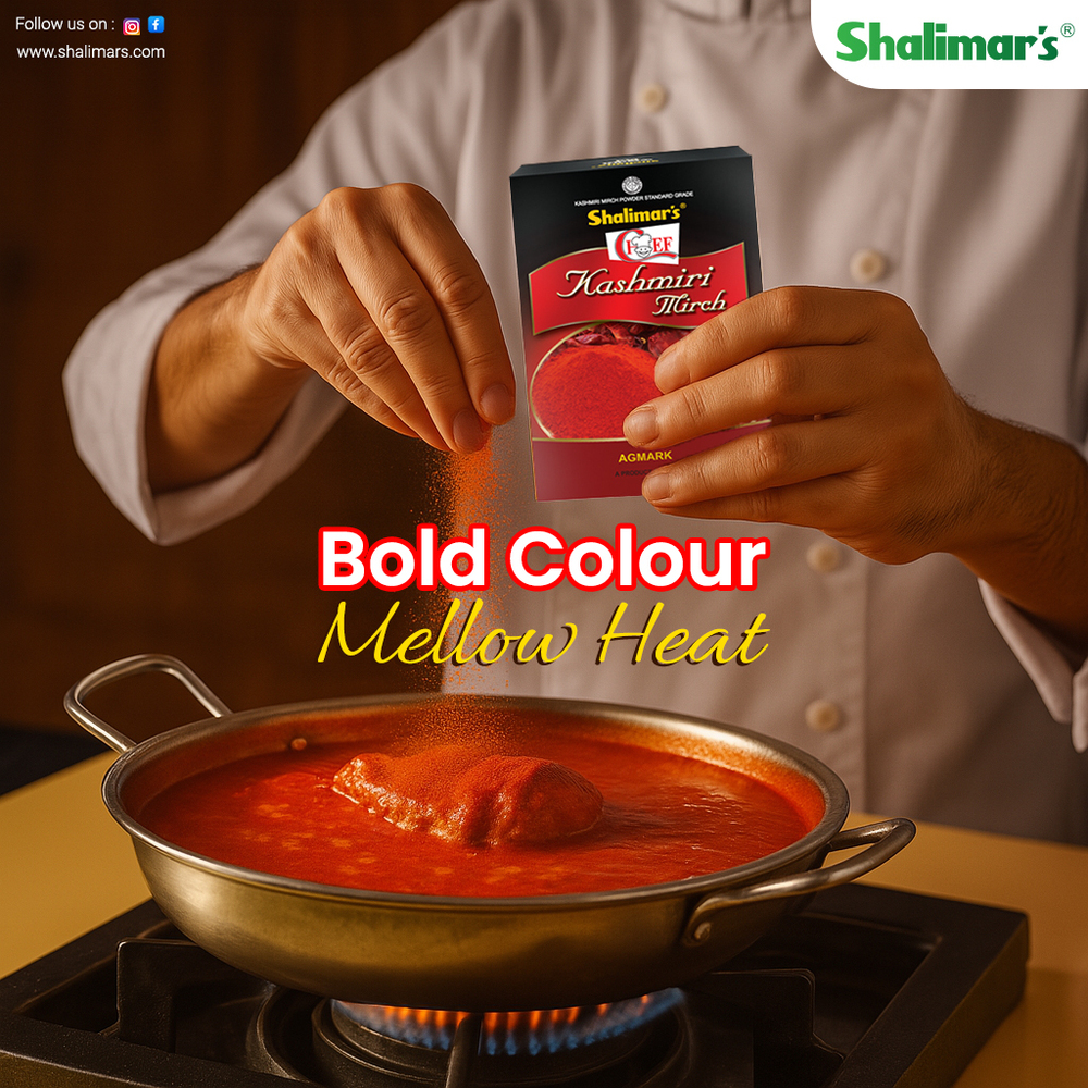 Kashmiri Mirch Powder - Mild Red Spice Powder | Rich in Flavor, Ideal for Coloring Dishes, Low Heat, Packed with Essential Minerals