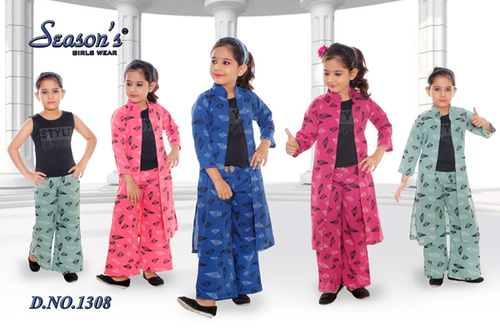Multi Girls Palazzo Set