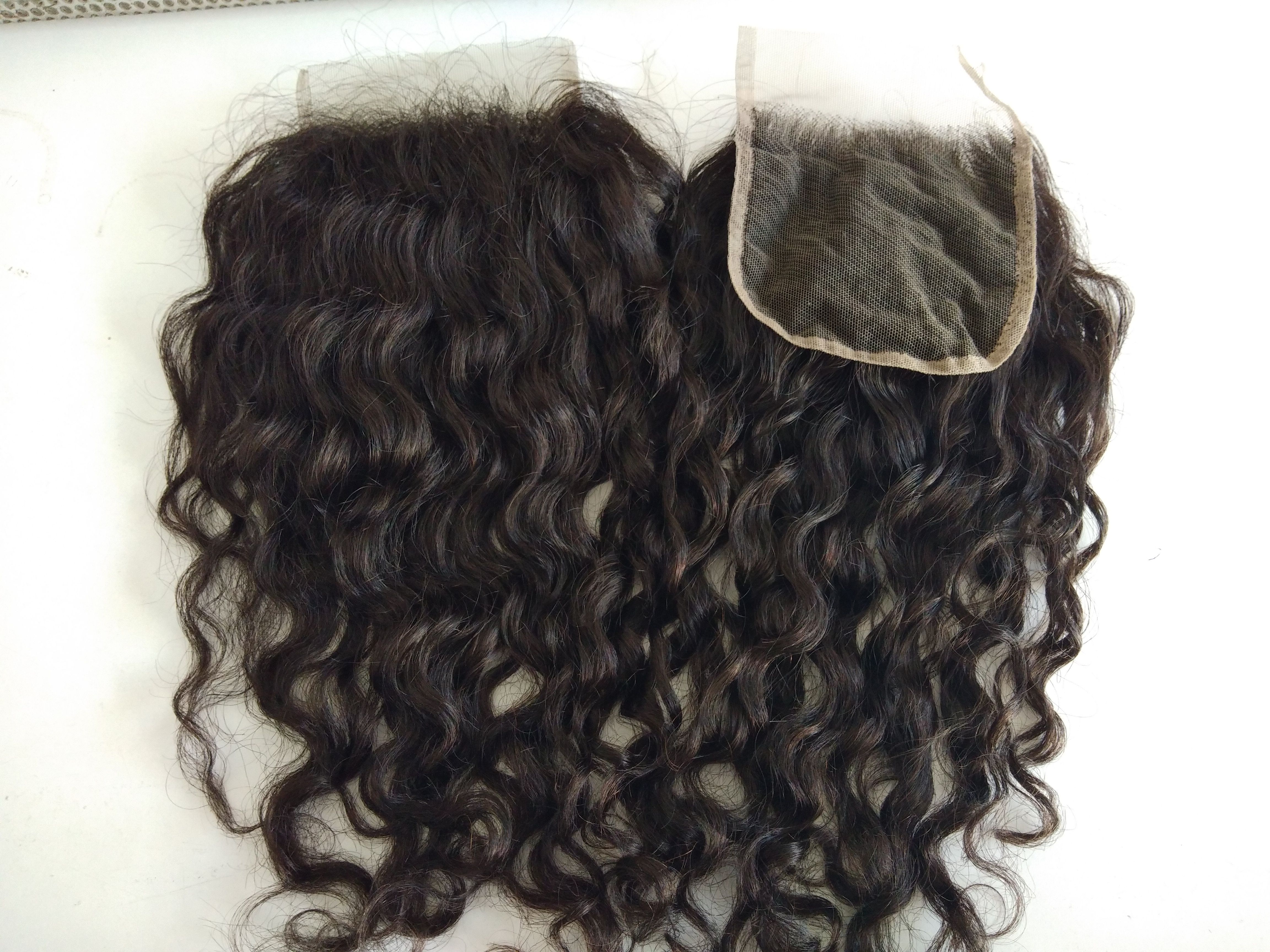 Raw Natural Curly Hd Swiss Lace Transparent Closure 4x4