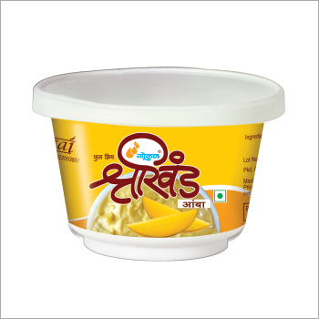 Full Cream Mango Flavoured Shrikhand - 250 Grams Low Fat Content Original Flavor | Suitable for Adults Children and Old-Aged