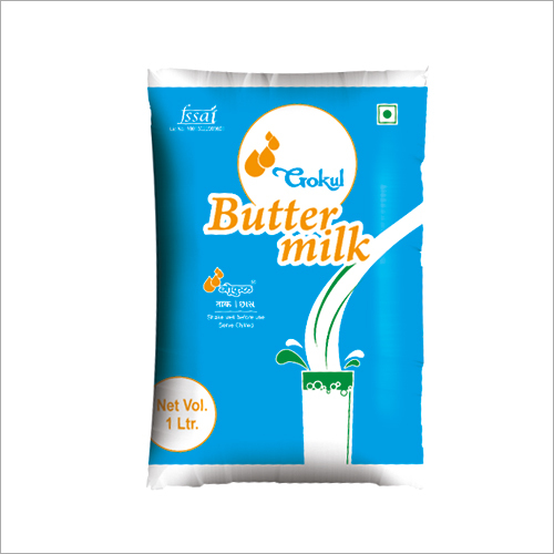 1 Ltr Butter Milk - Original Low Fat Content | Preservative-Free Rich in Dietary Fiber Proteins Vitamins Calcium Iron