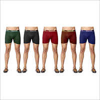 Red Mens Plain Trunk Underwear