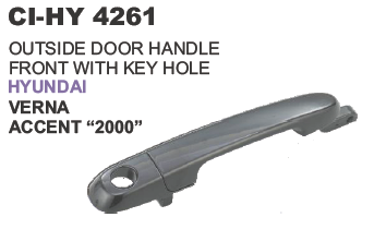 Outside Door Handle Front with Keys Hole Hyundai Accent