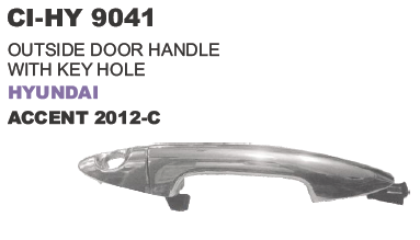 Outside Door Handle with Key Hole Hyundai Accent