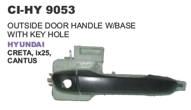 Outside Door Handle with base with Keys Hole Hyundai Creta