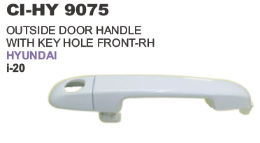 Outside Door Handle with Keys Hole Front RH Hyundai i20