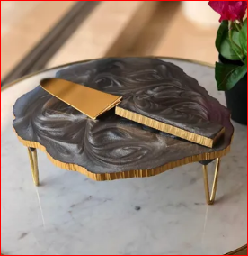Resin Cake stand with Cake Lifter