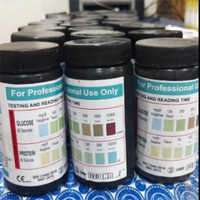 Urine Strips 2gp/2gk - Plastic, Disposable, 200 Grams | Essential For Rapid Urine Testing Of Glucose, Protein, And Ketone Levels