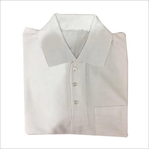 White Plain Cotton T Shirt