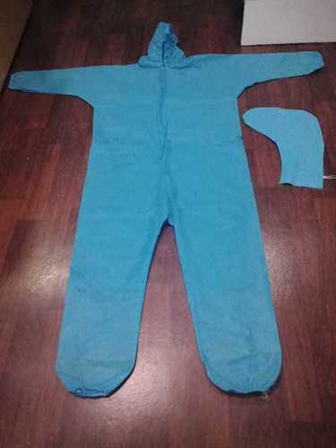 Non Woven Disposable Gown - Other Material Unisex Fit Blue Color | Plain Design for Heavy-Duty Use