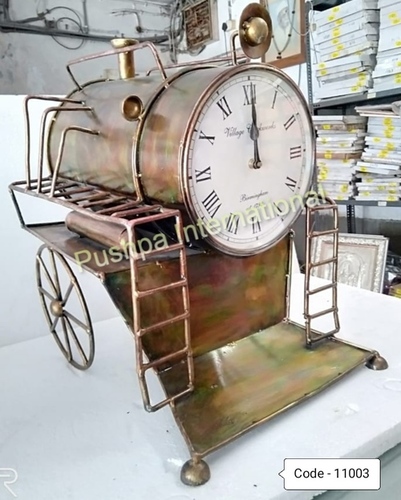 Antique Finish Engine Clock
