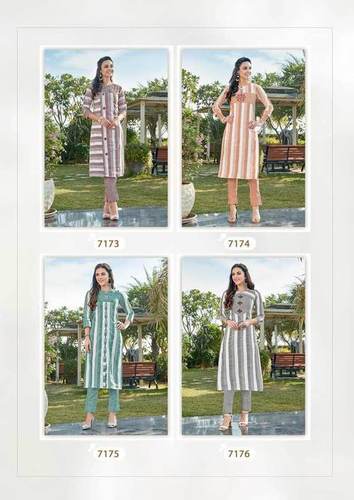 Spring Colorbar Vol-3 Lurex Rayon Wholesale Kurti