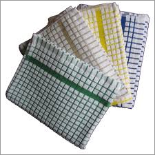 Kitchen Towel Non Terry - Cotton 16x16 Inches White | Highly Absorbent Quick Drying Machine Washable