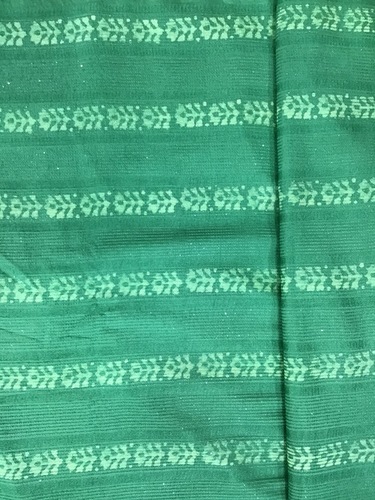 Chanderi Batik Embroidery Fabric