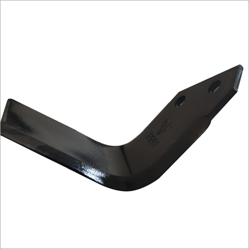 Boron Steel Rotavator Blade - Precision Engineered, Black | Agricultural Tool for Soil Tilling