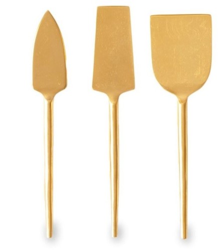 Brass Cheese Knives Set